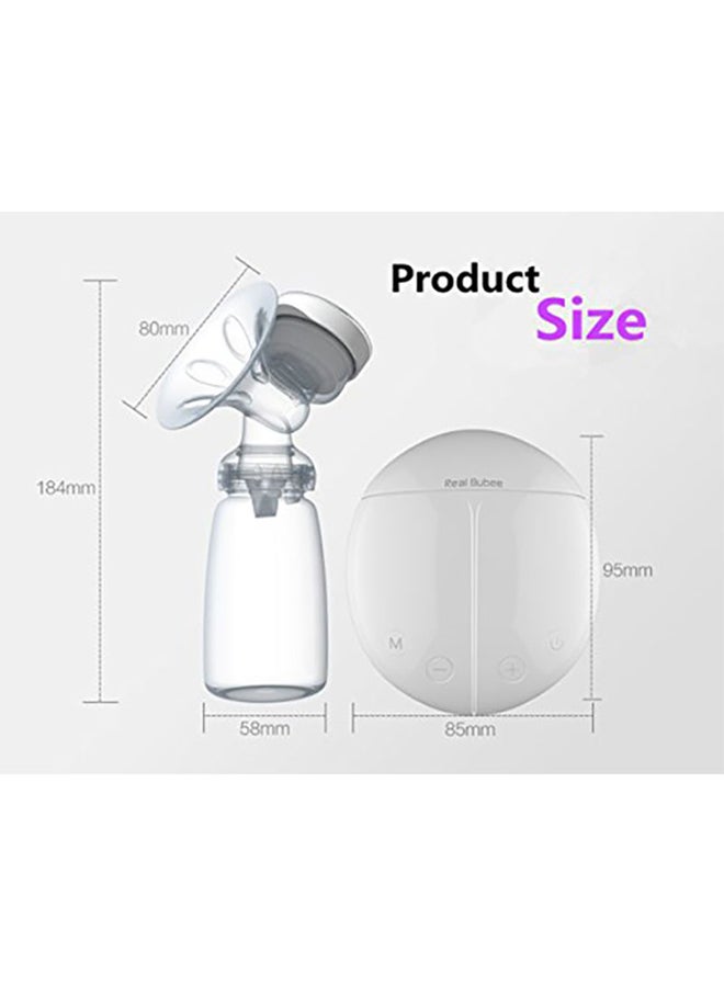 2-Piece Portable Double Electric Breastfeeding Breast Pump With Baby Bottles - Image 2